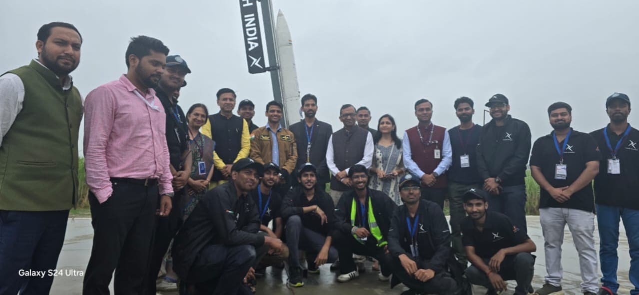 Shashank ji with Astronaut Subhanshu Shukla at launch site